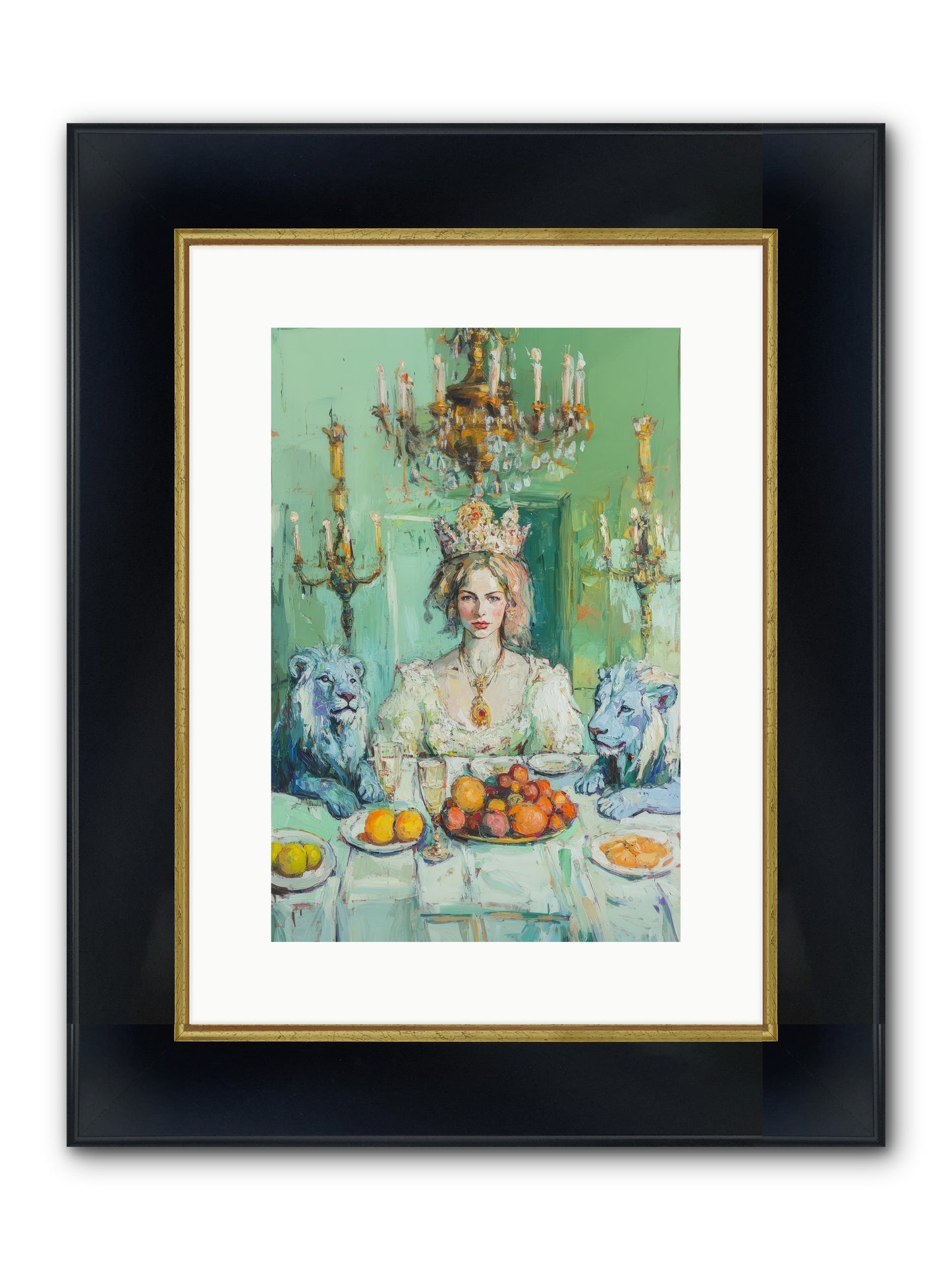 Her Majesty's Lapis Legion Framed Print - Wide Black w/Gold 10x15