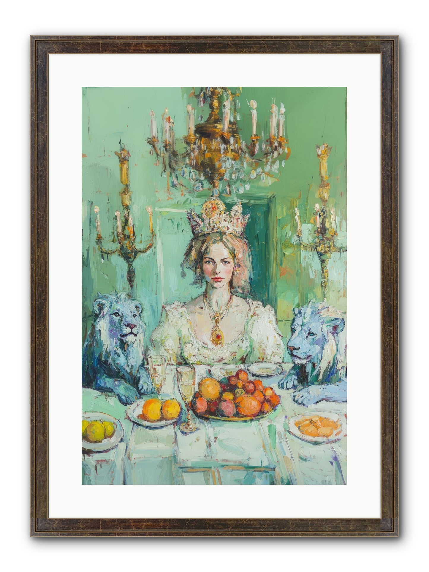 Her Majesty's Lapis Legion Framed Print - Slimwoods Black/Gold 16x24