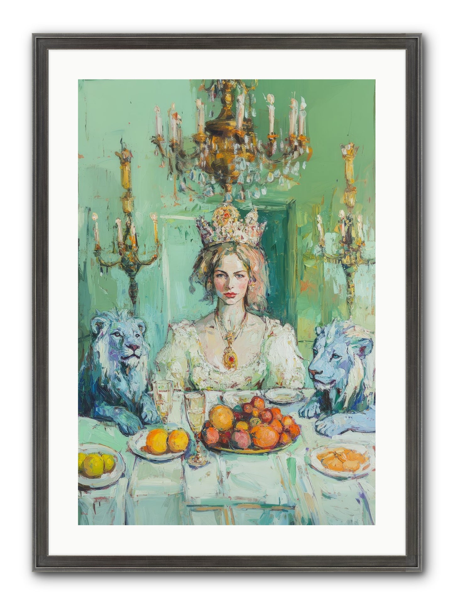 Her Majesty's Lapis Legion Framed Print - Slimwoods Black/Silver 20x30
