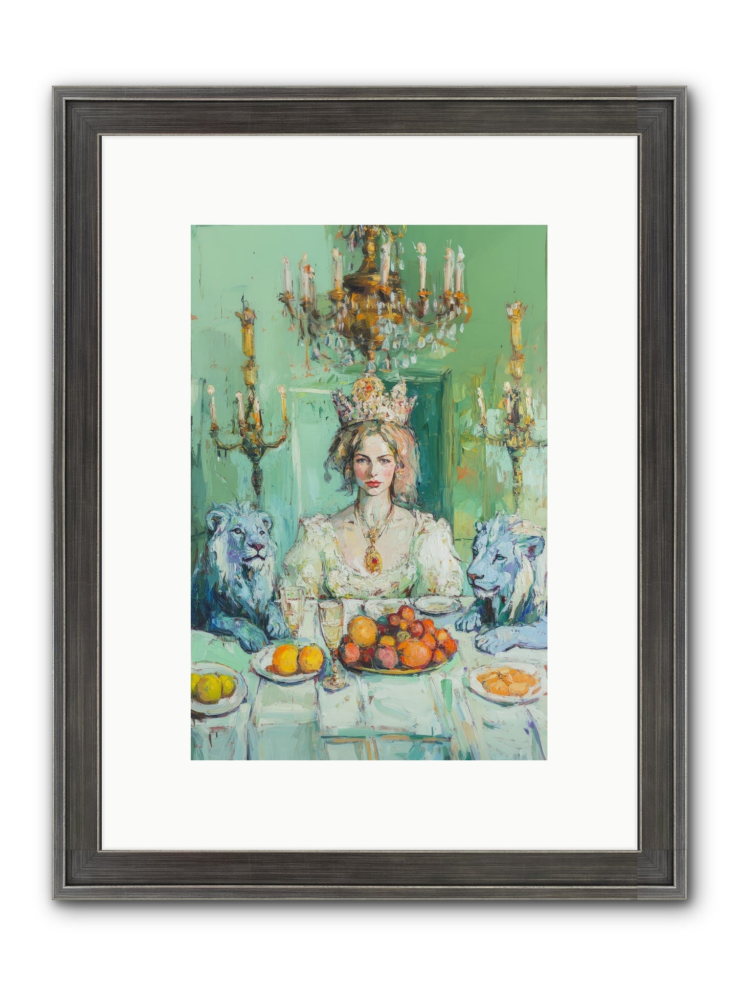 Her Majesty's Lapis Legion Framed Print - Slimwoods Black/Silver 8x12