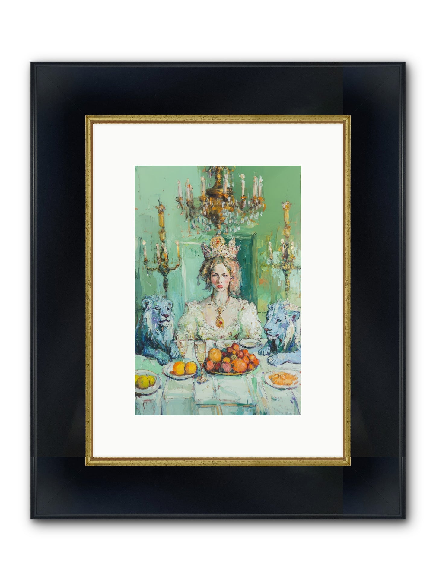 Her Majesty's Lapis Legion Framed Print - Wide Black w/Gold 8x12