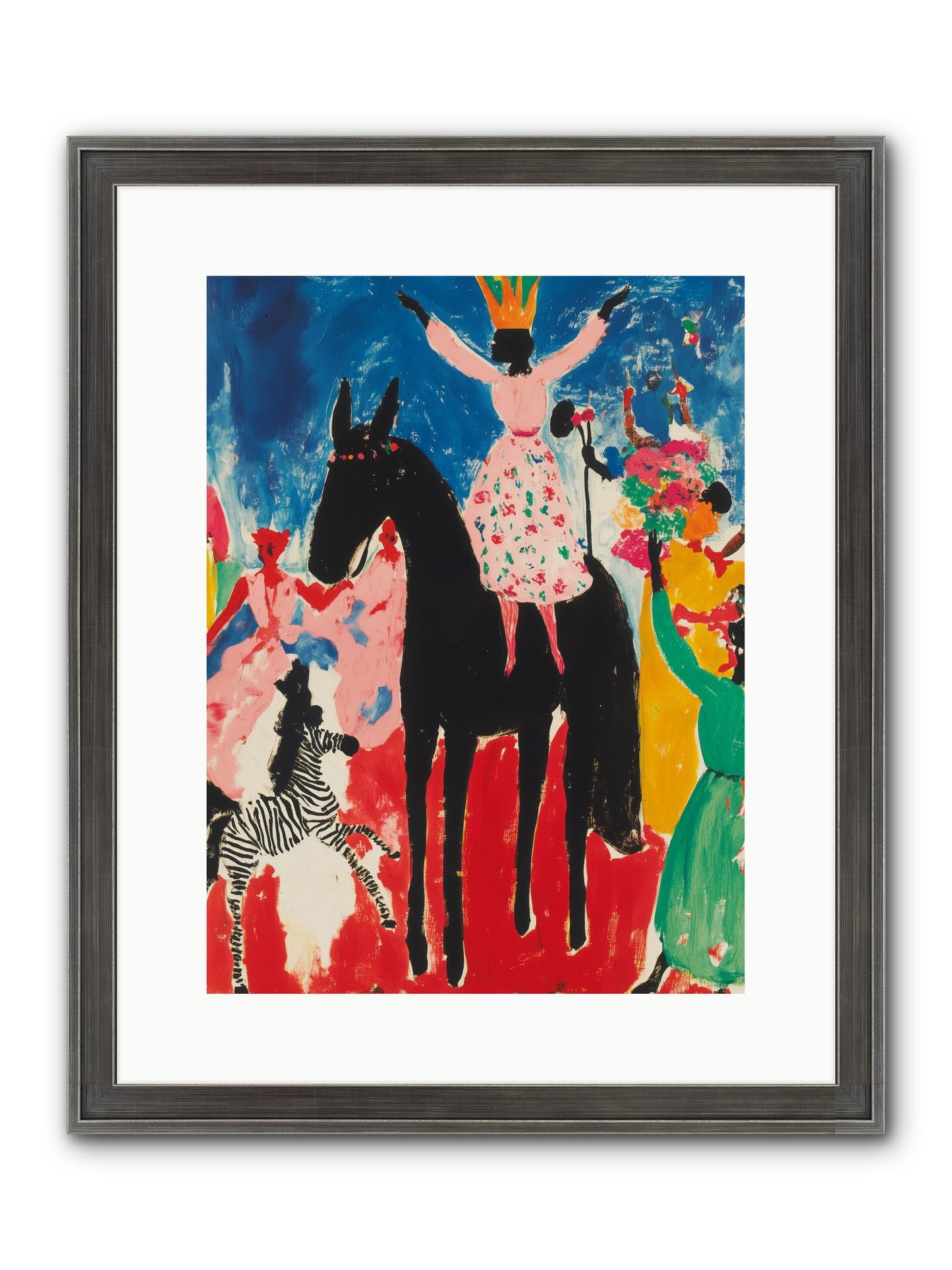 Her Majesty's Moon Parade Framed Print - Slimwoods Black/Silver 12x16