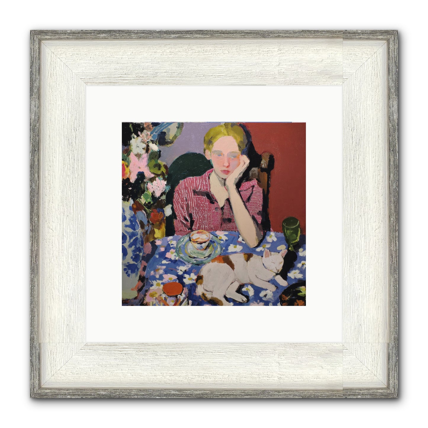 Her Terms Framed Print - Driftwood White 10x10