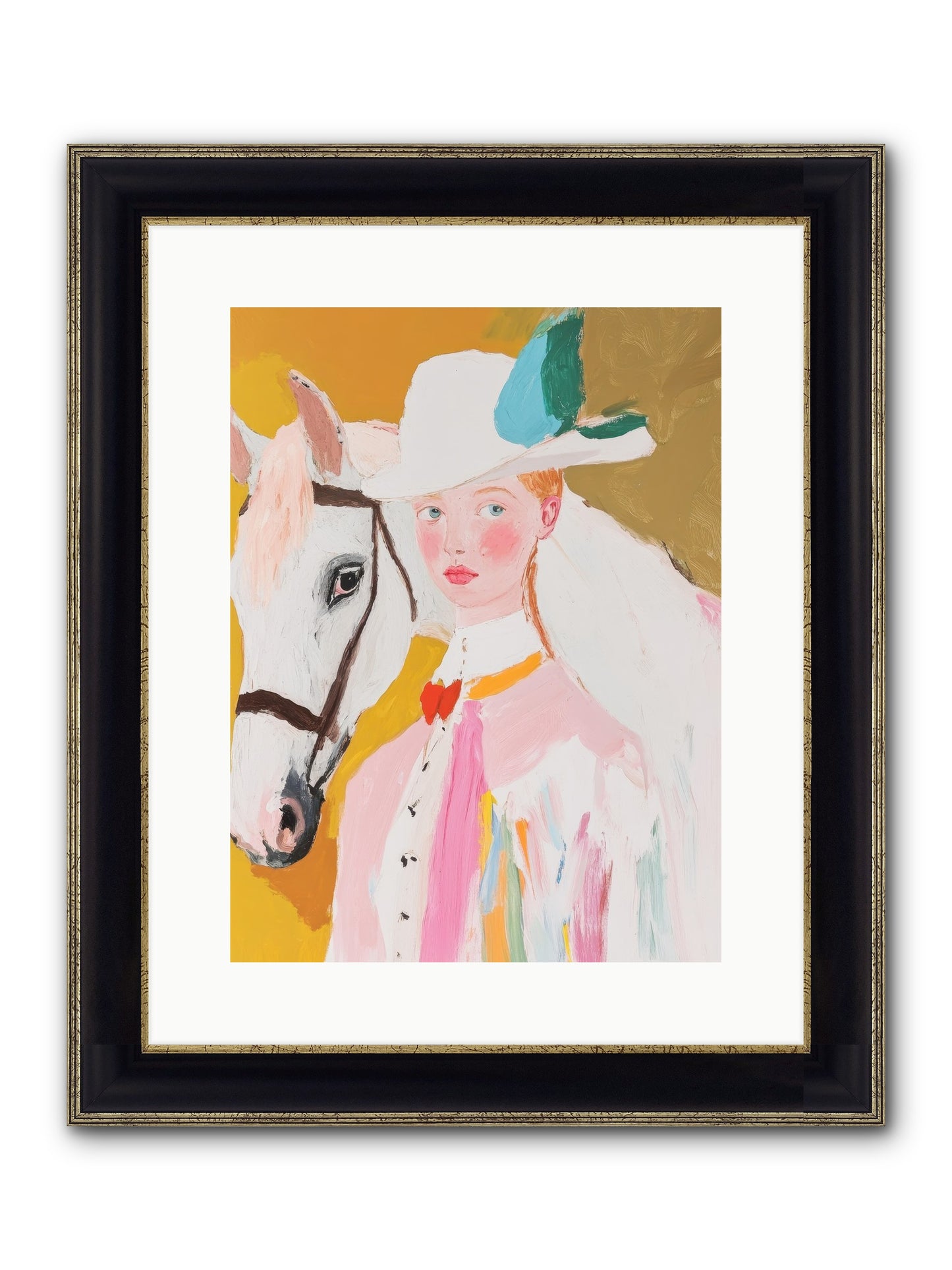 Hero's Return Framed Print - Black & Gold 12x16