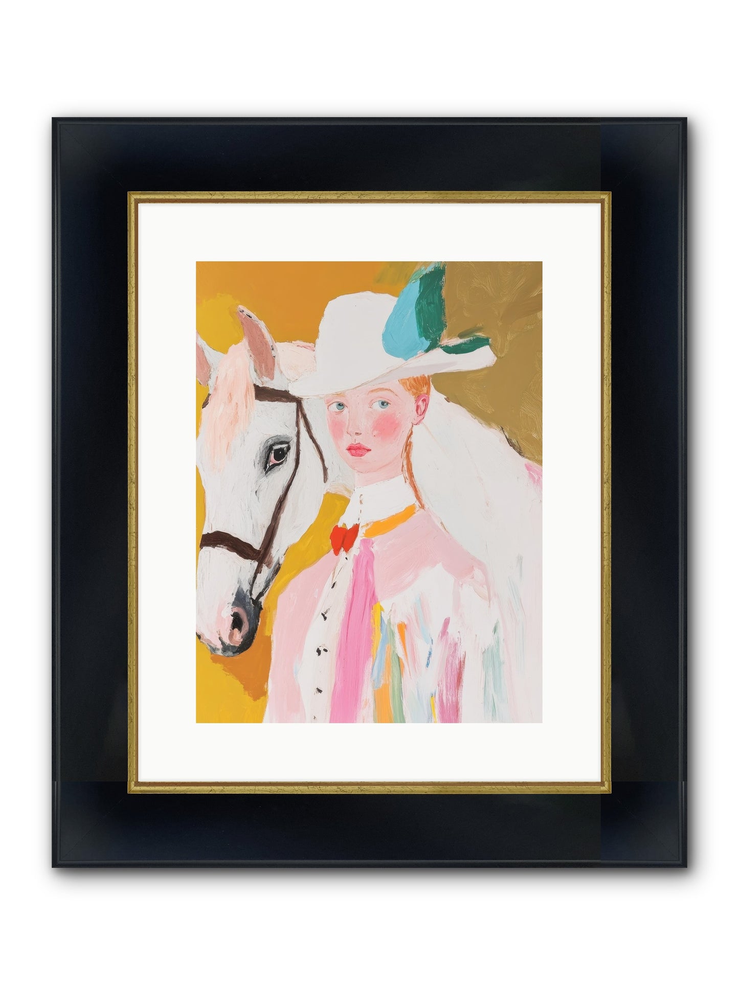 Hero's Return Framed Print - Wide Black w/Gold 12x16