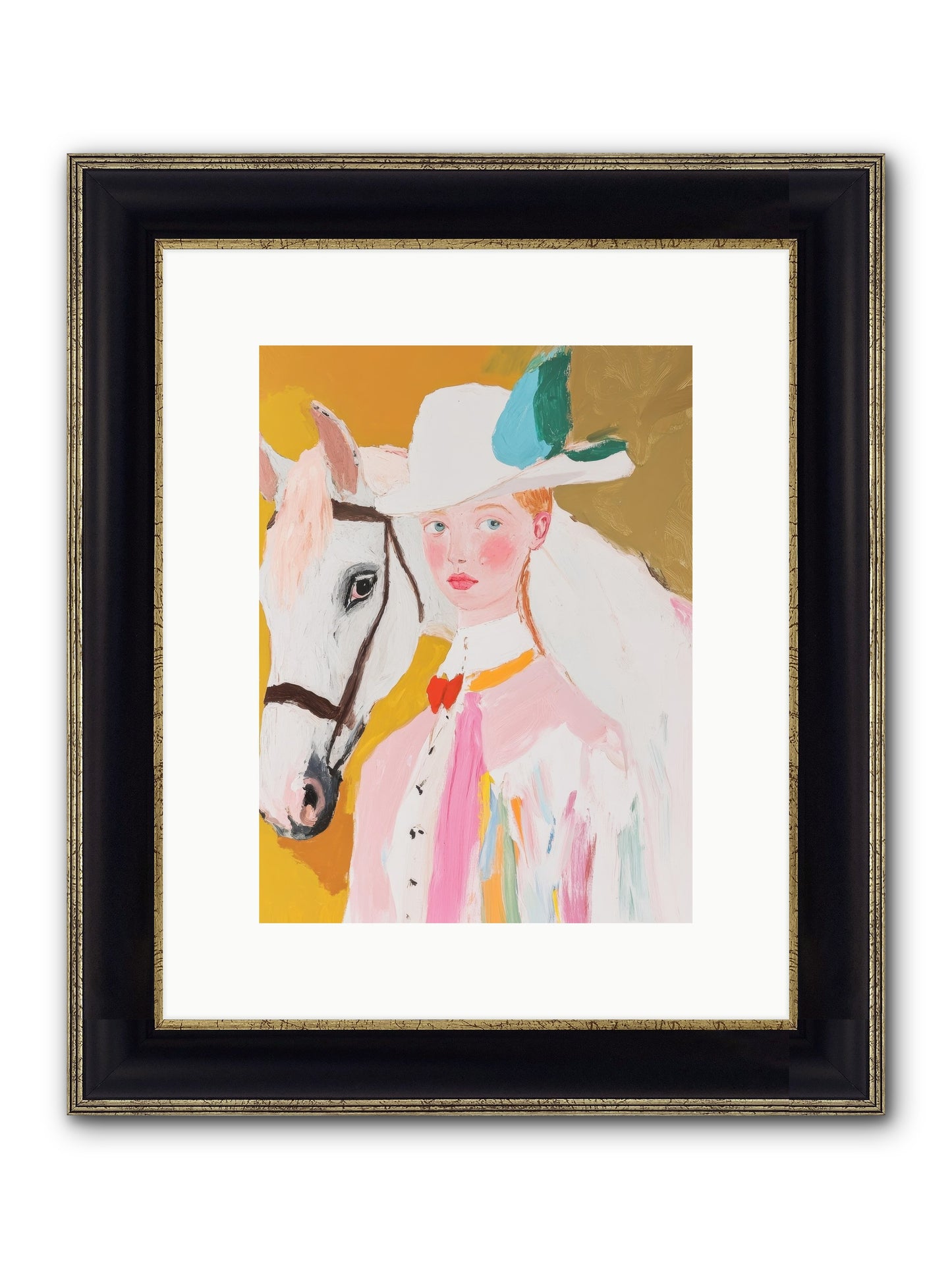 Hero's Return Framed Print - Black & Gold 9x12