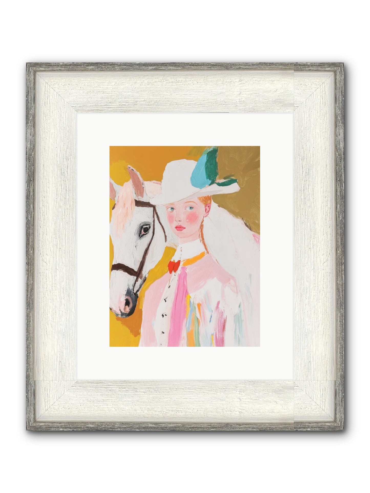 Hero's Return Framed Print - Driftwood White 9x12