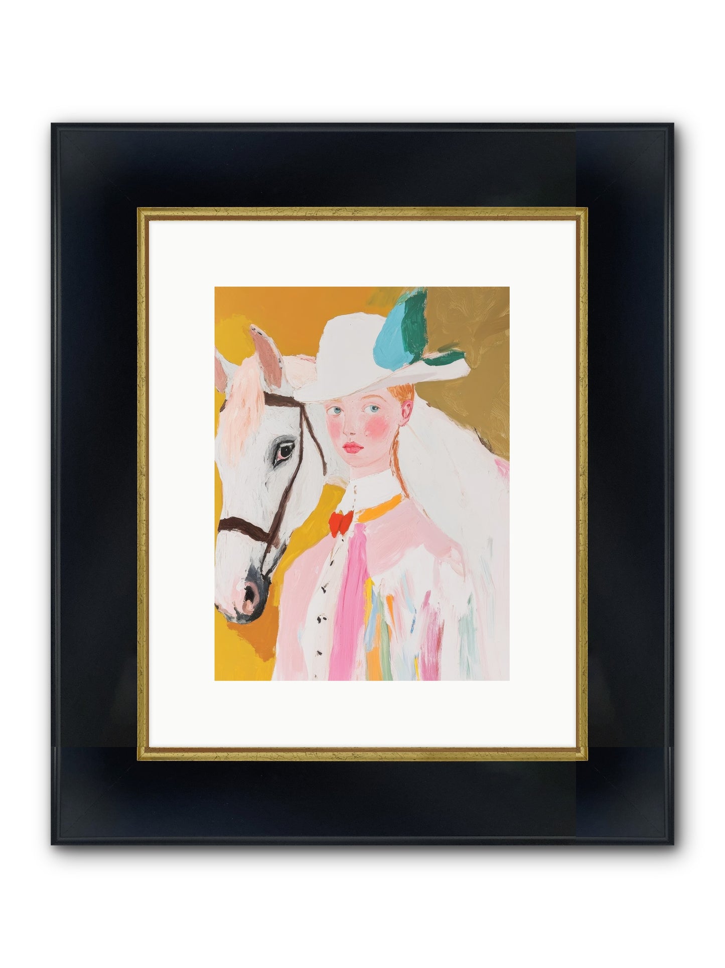 Hero's Return Framed Print - Wide Black w/Gold 9x12