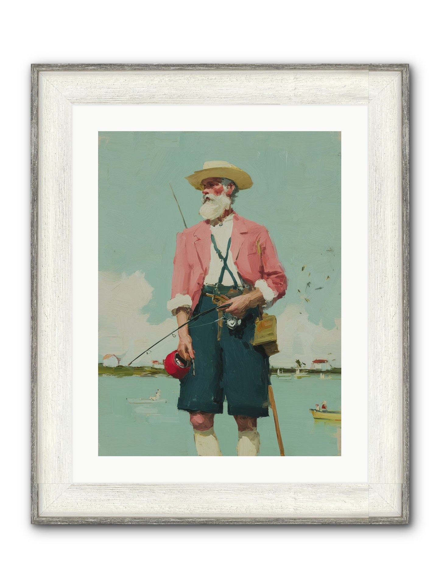Hidden Catch Framed Print - Driftwood White 18x24