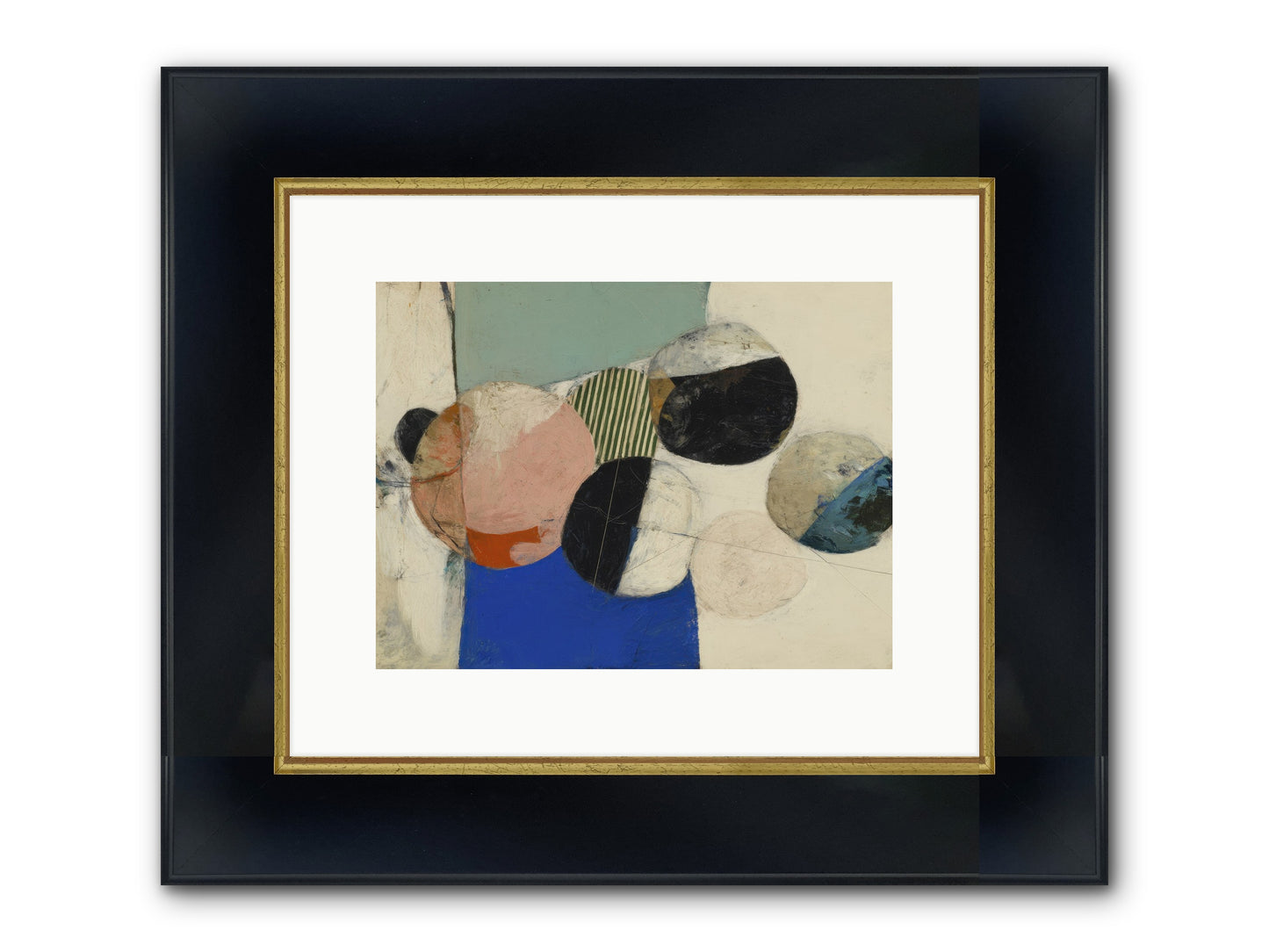 Hidden Path Framed Print - Wide Black w/Gold 12x9