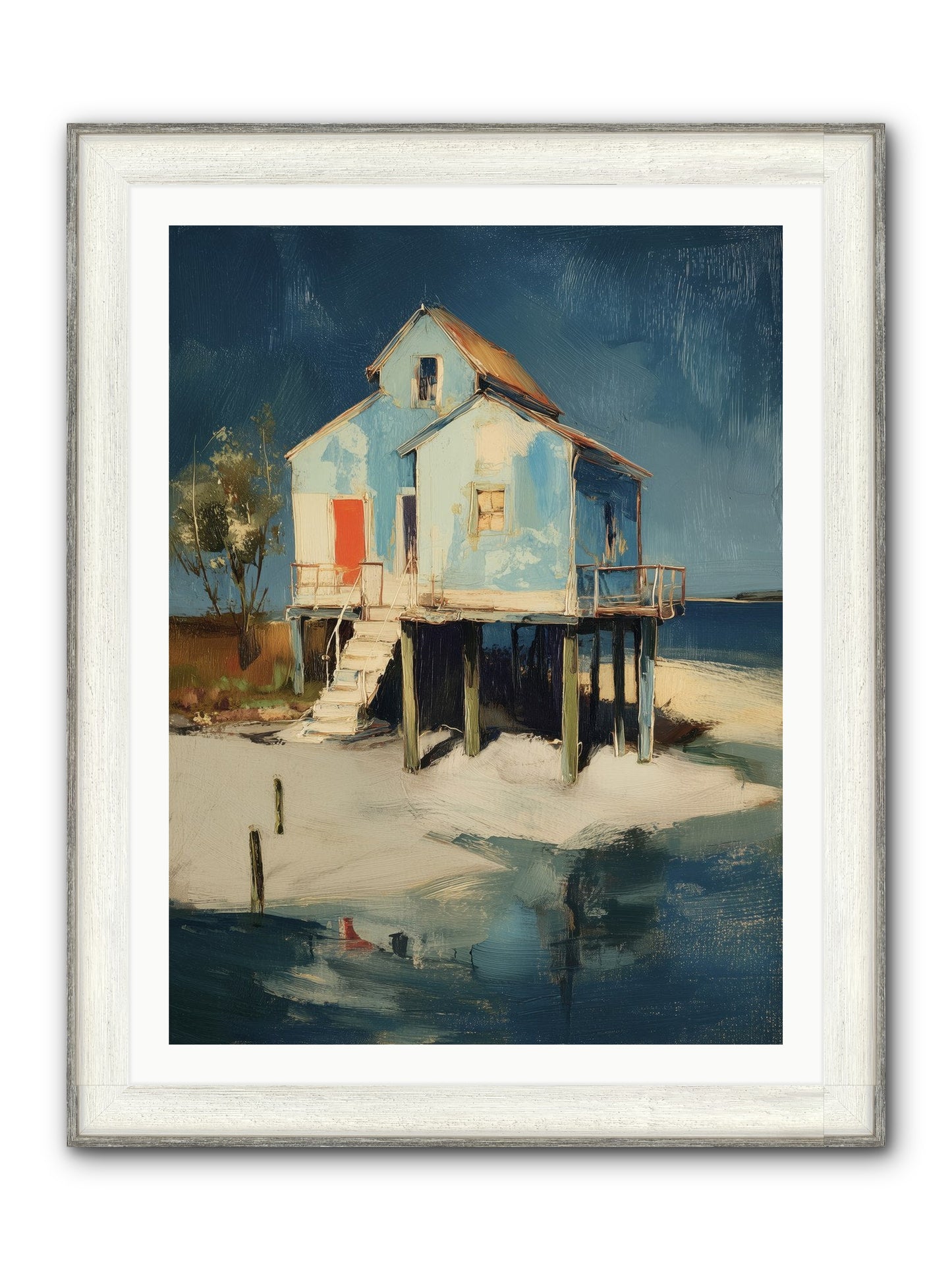 Hidden Perch Framed Print - Driftwood White 30x40