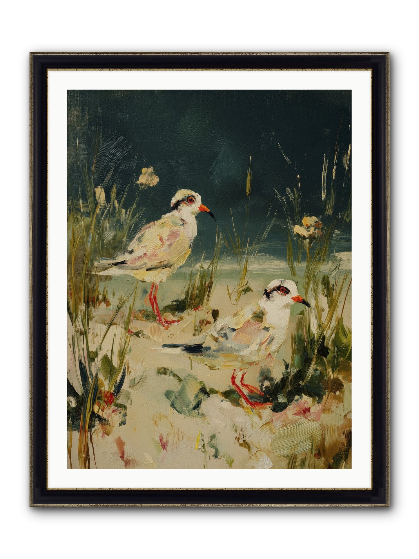 Hidden Treasure Framed Print - Black & Gold 30x40