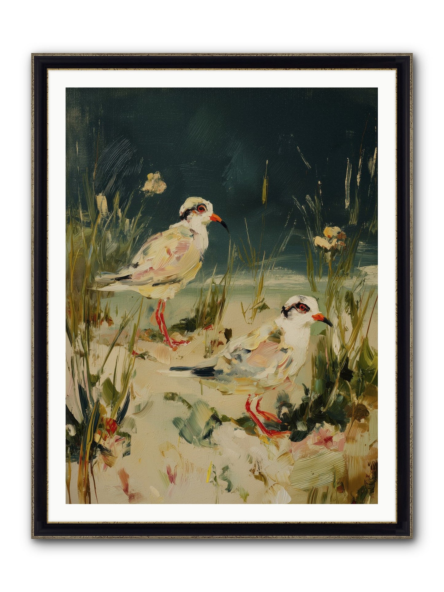 Hidden Treasure Framed Print - Black & Gold 36x48