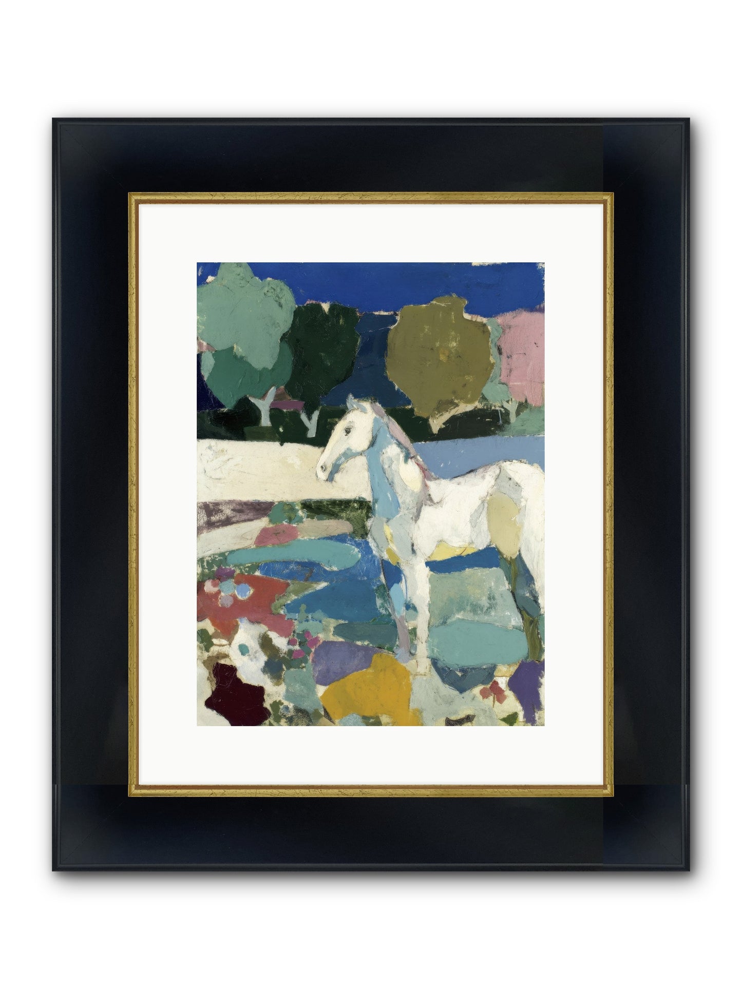 Hidden Valley Framed Print - Wide Black w/Gold 12x16
