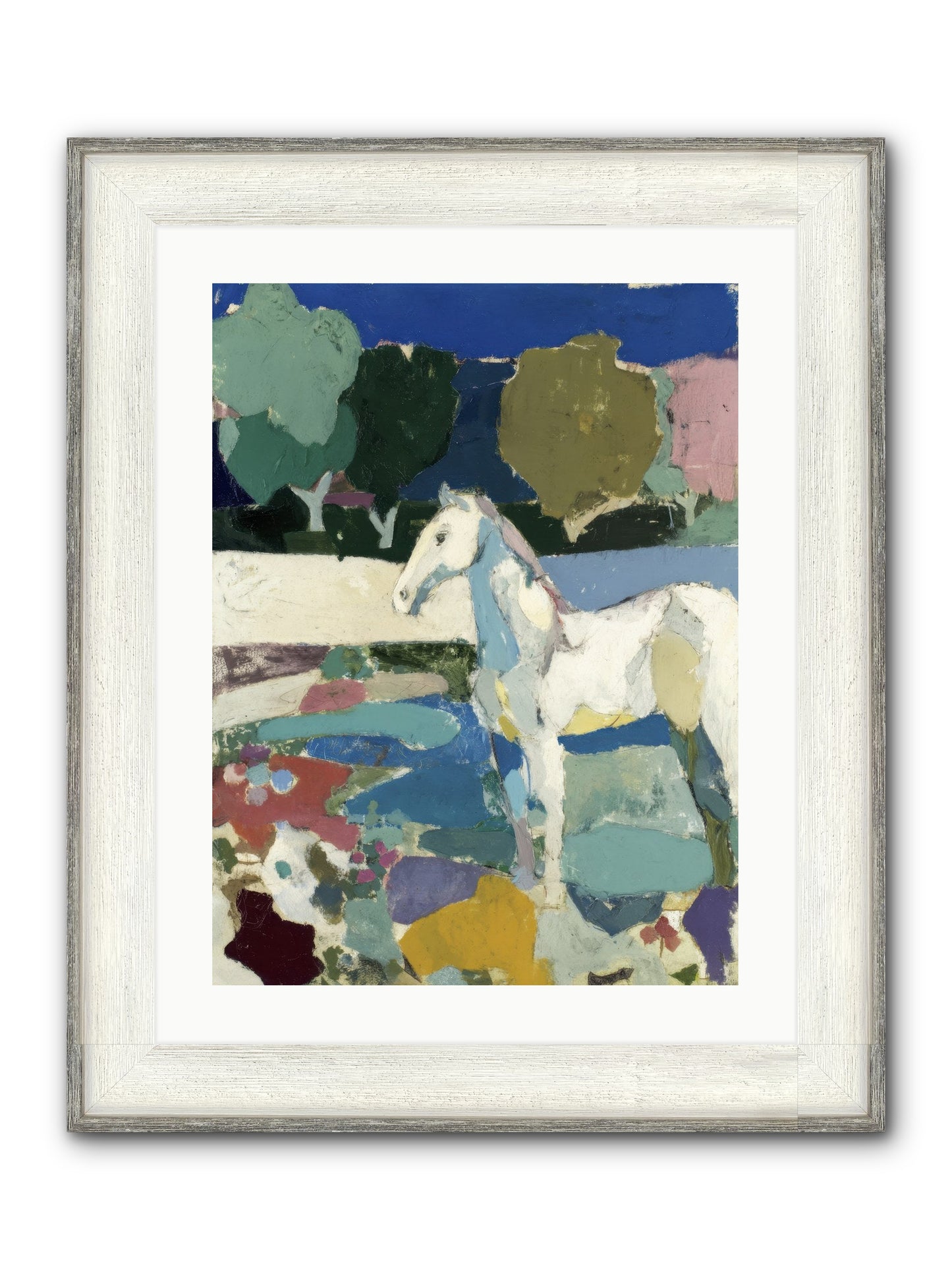Hidden Valley Framed Print - Driftwood White 18x24