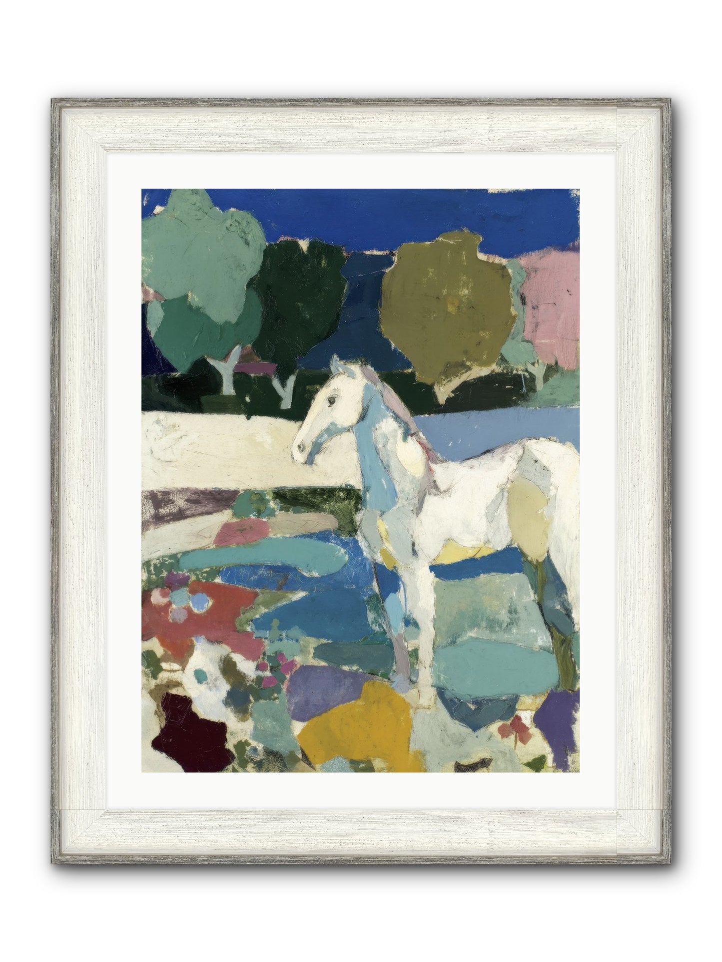 Hidden Valley Framed Print - Driftwood White 24x32