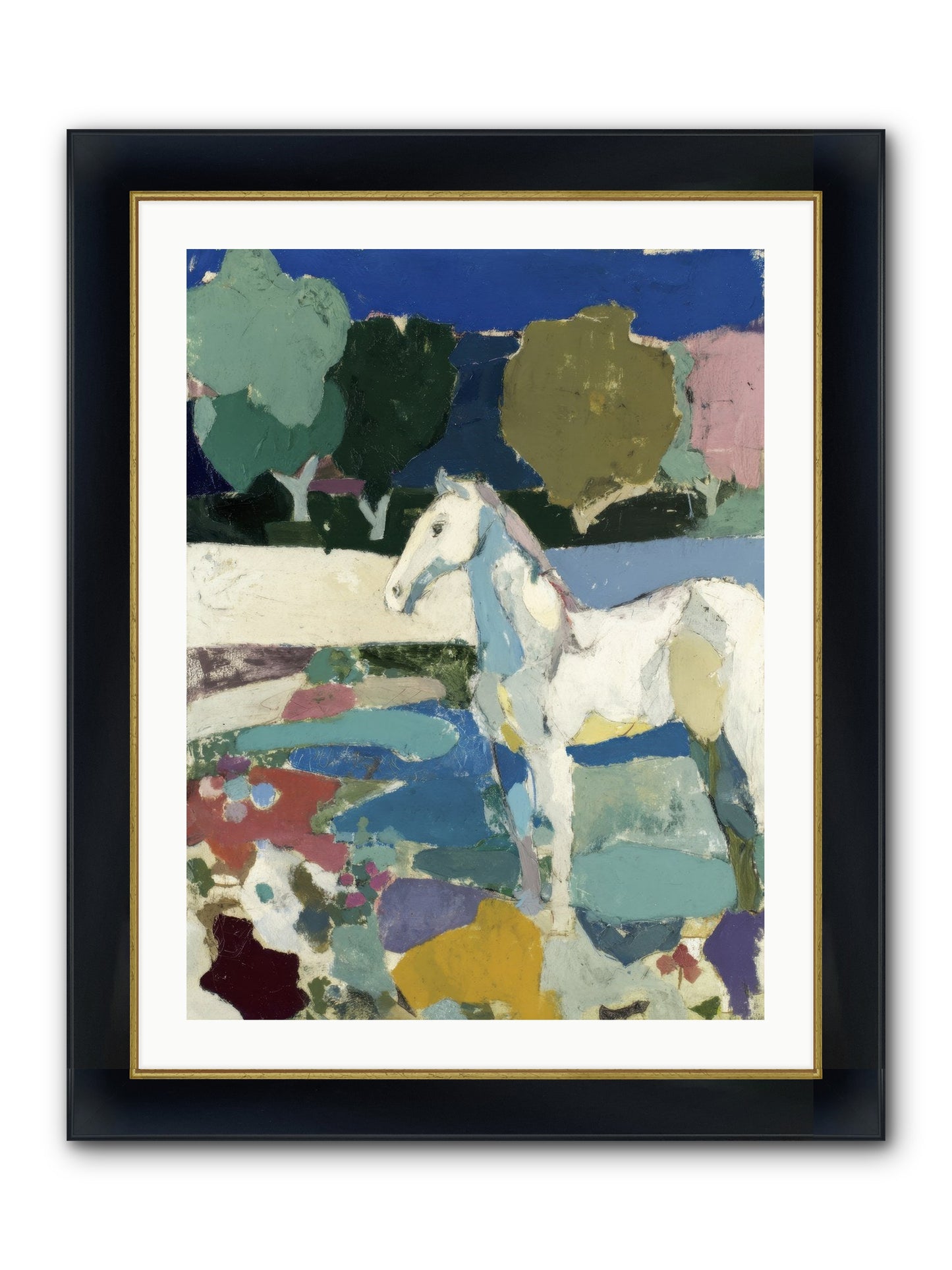 Hidden Valley Framed Print - Wide Black w/Gold 24x32