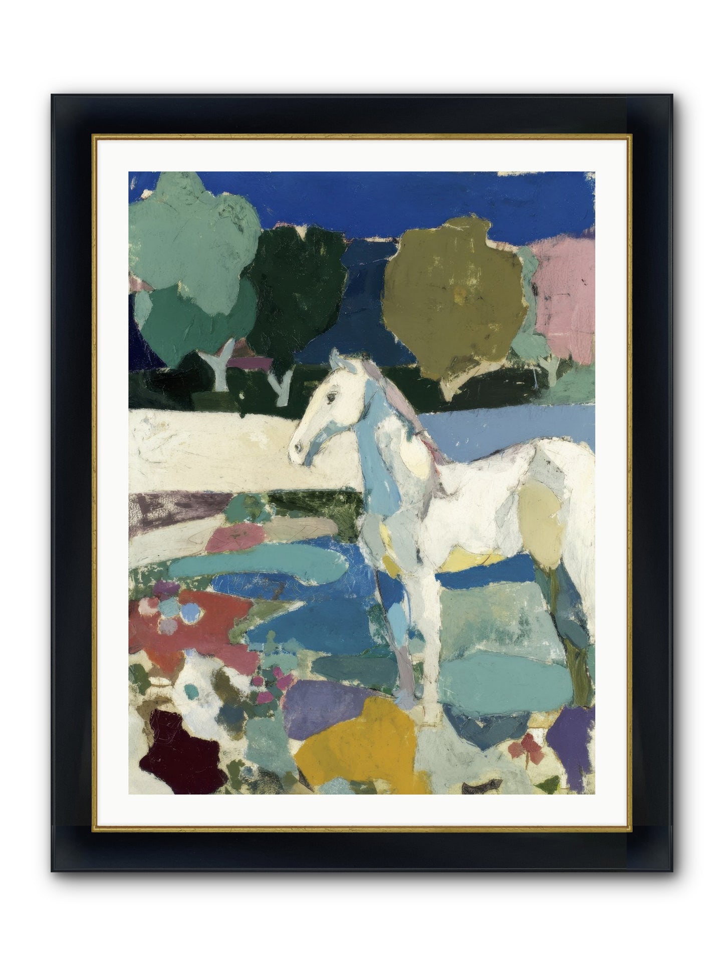 Hidden Valley Framed Print - Wide Black w/Gold 30x40