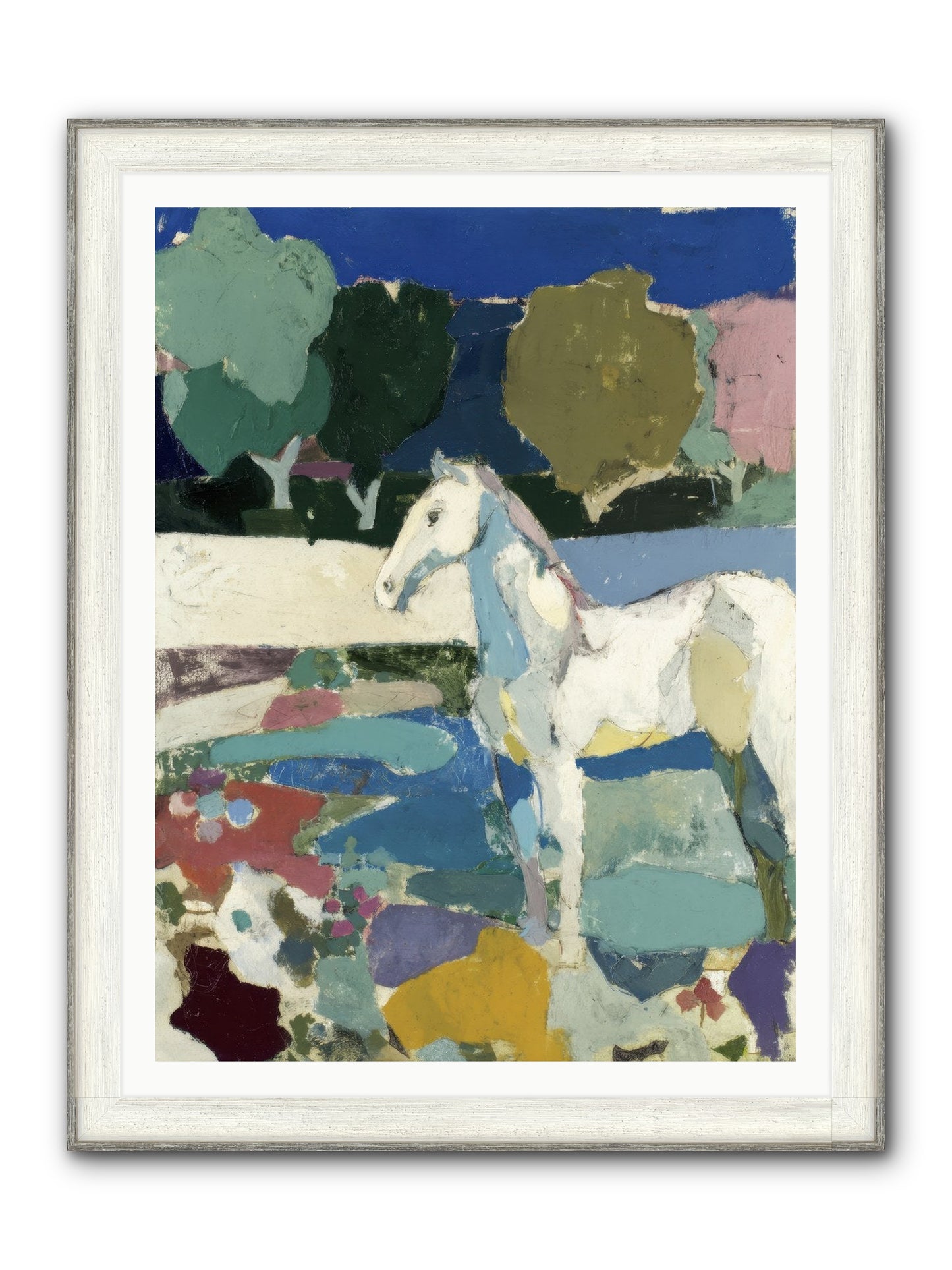 Hidden Valley Framed Print - Driftwood White 36x48
