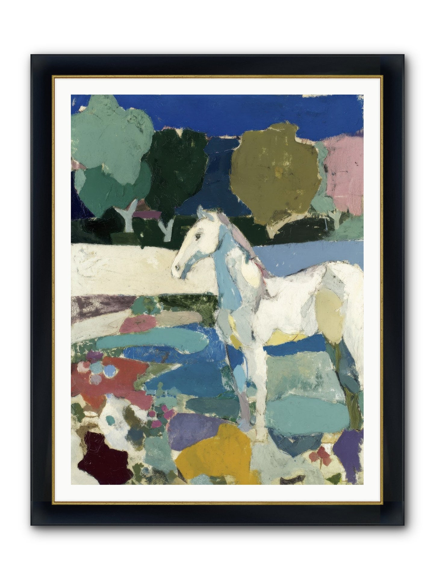 Hidden Valley Framed Print - Wide Black w/Gold 36x48