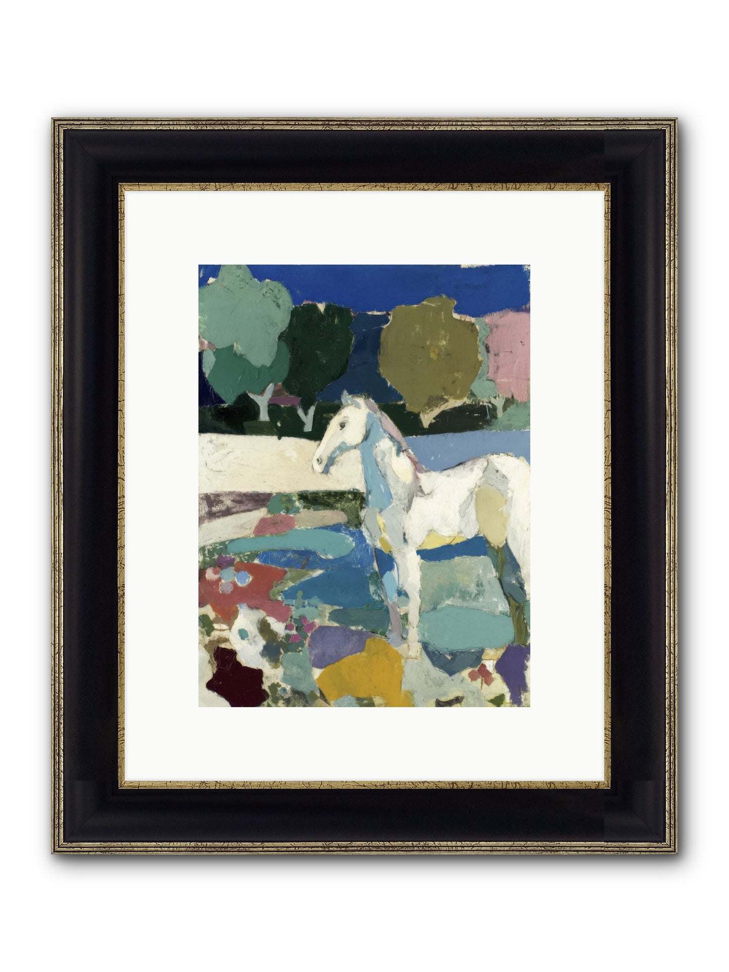 Hidden Valley Framed Print - Black & Gold 9x12