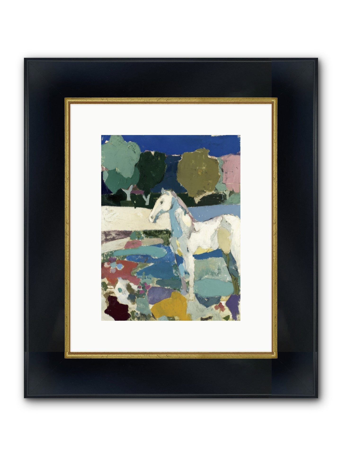 Hidden Valley Framed Print - Wide Black w/Gold 9x12