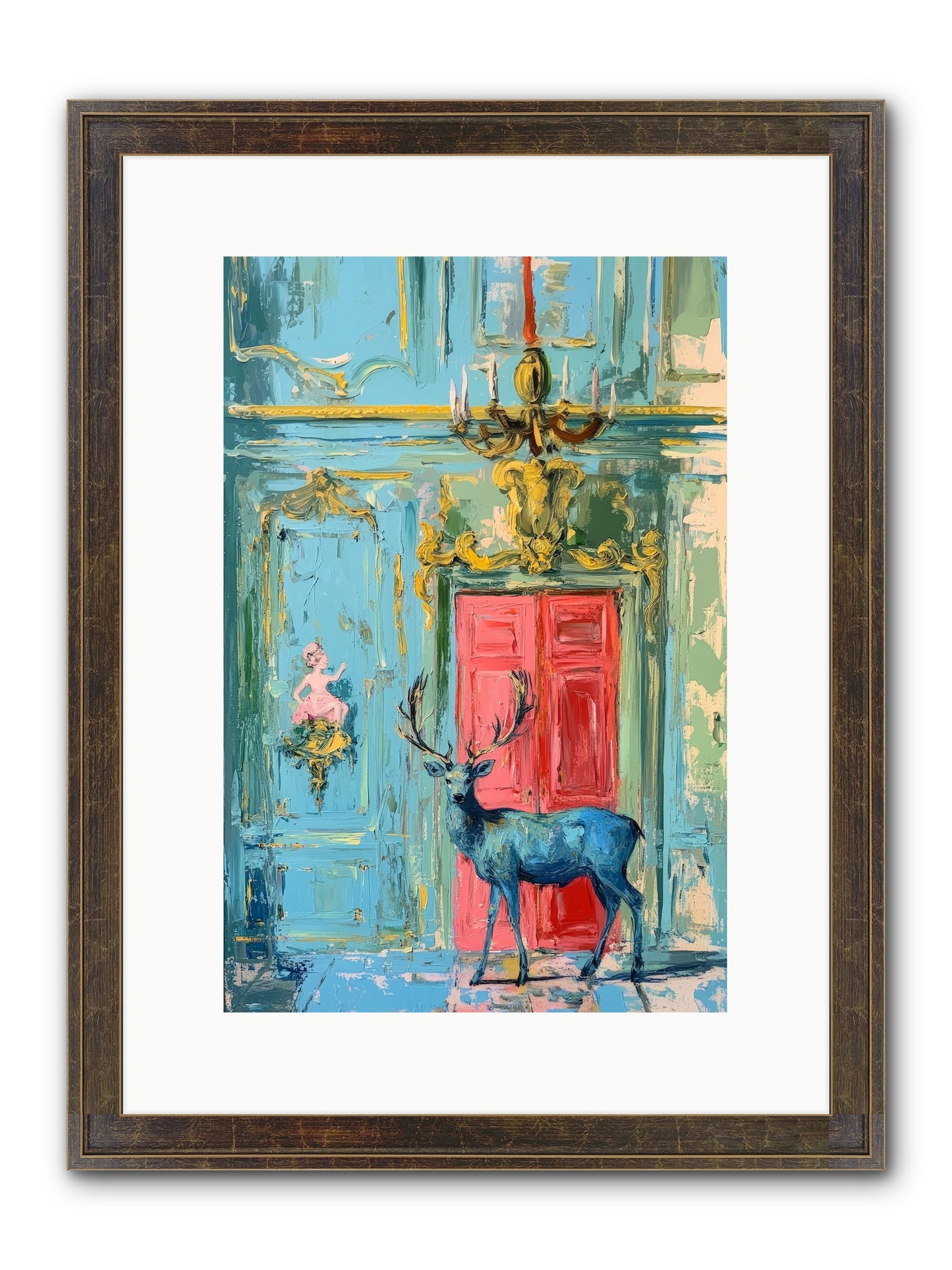 Highland Wanderer Framed Print - Slimwoods Black/Gold 10x15