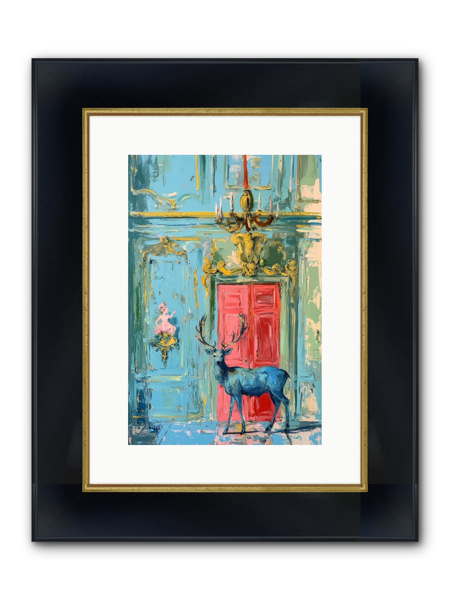 Highland Wanderer Framed Print - Wide Black w/Gold 10x15
