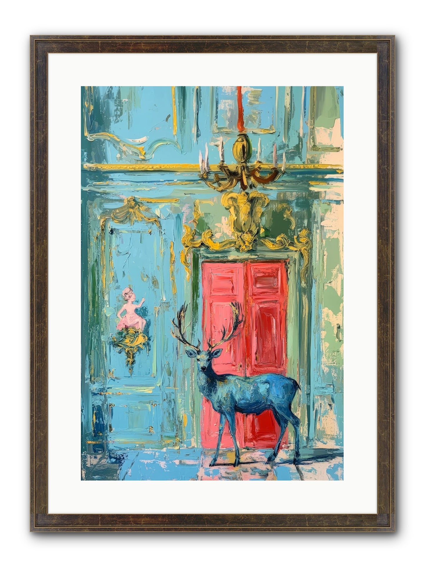 Highland Wanderer Framed Print - Slimwoods Black/Gold 16x24