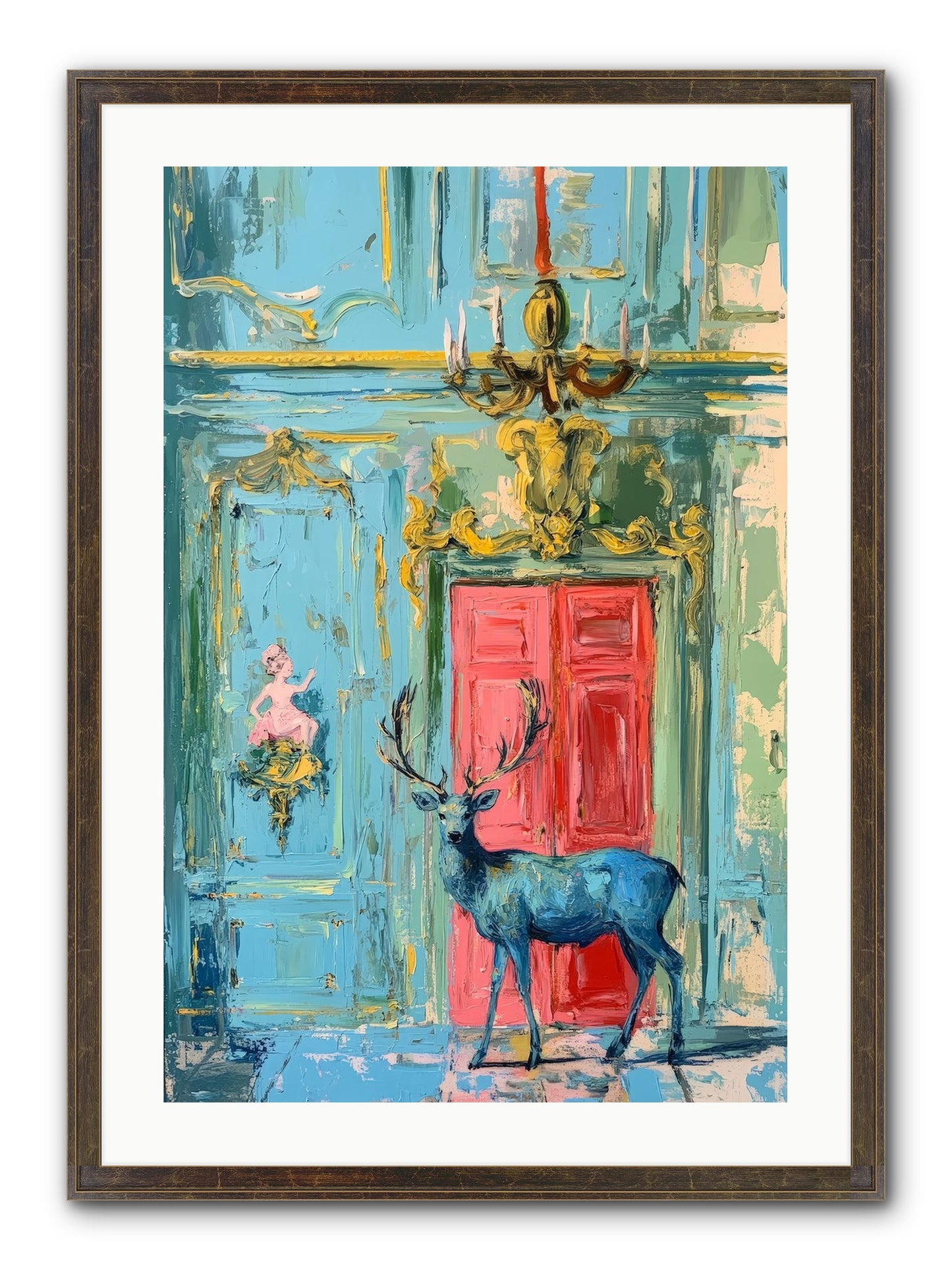 Highland Wanderer Framed Print - Slimwoods Black/Gold 20x30