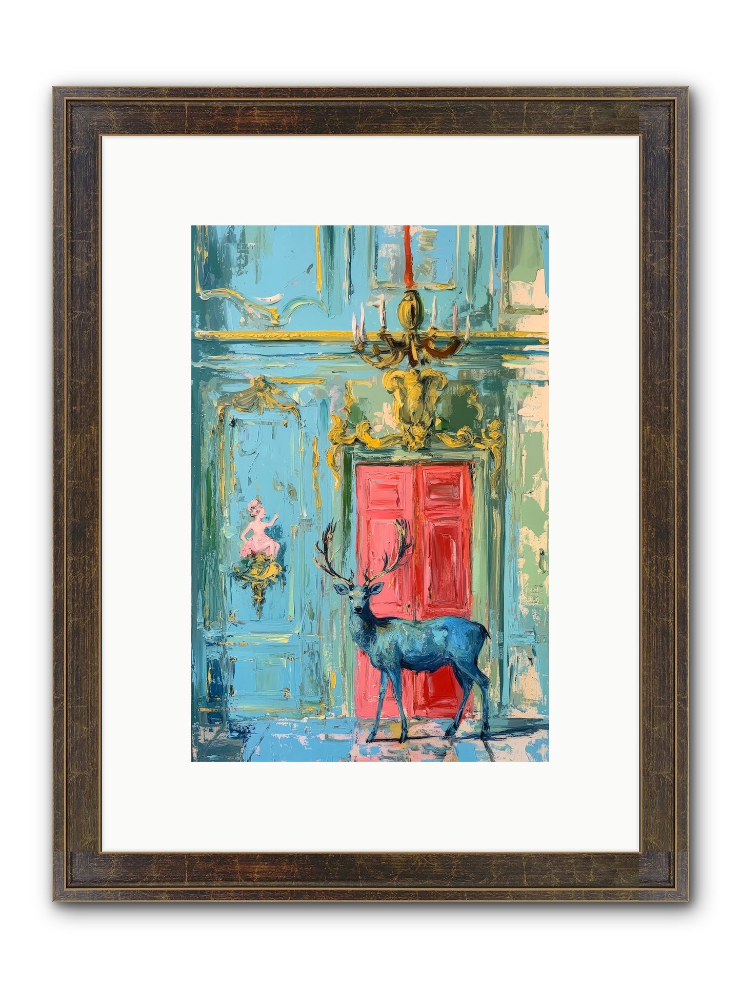 Highland Wanderer Framed Print - Slimwoods Black/Gold 8x12