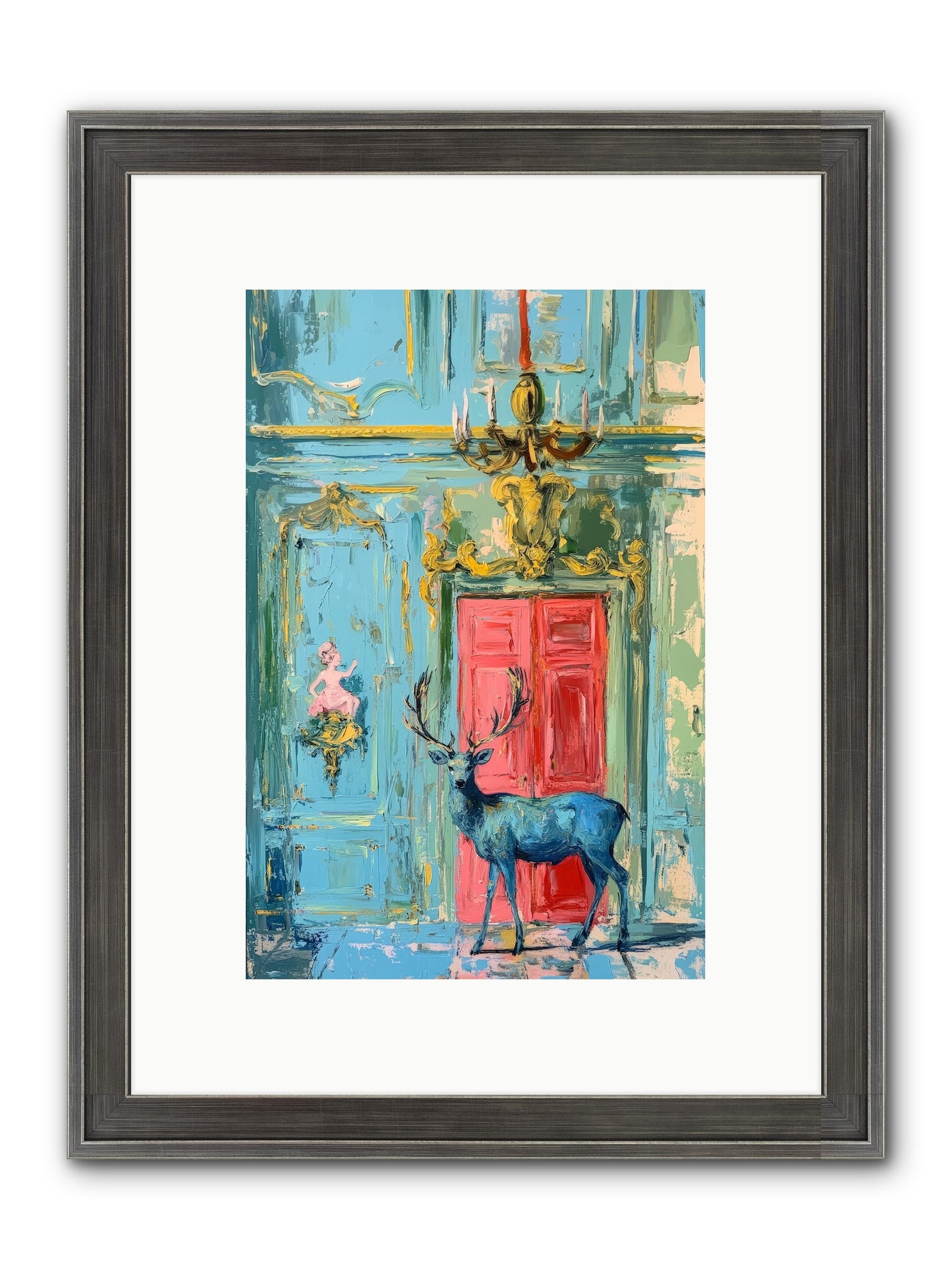 Highland Wanderer Framed Print - Slimwoods Black/Silver 8x12