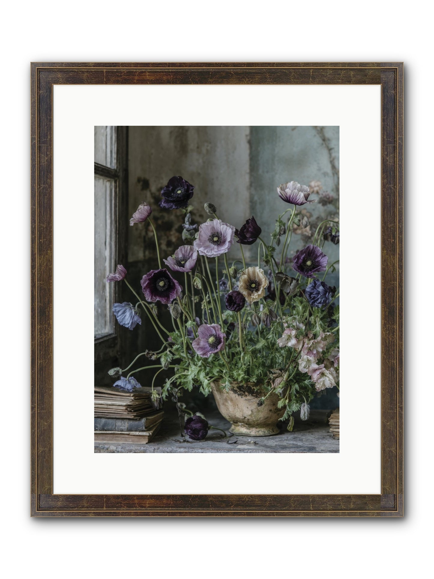 Highlands Framed Print - Slimwoods Black/Gold 12x16