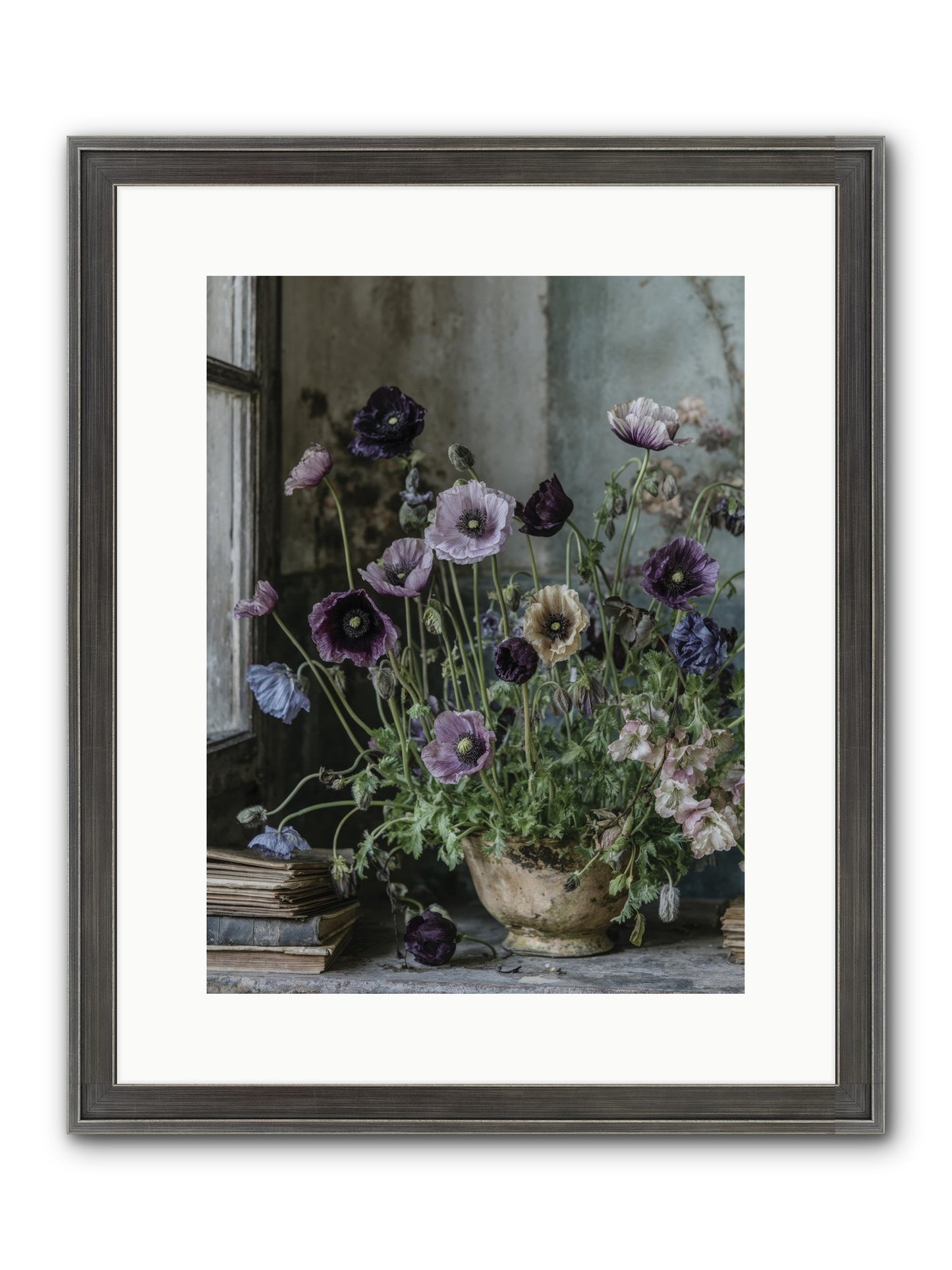Highlands Framed Print - Slimwoods Black/Silver 12x16