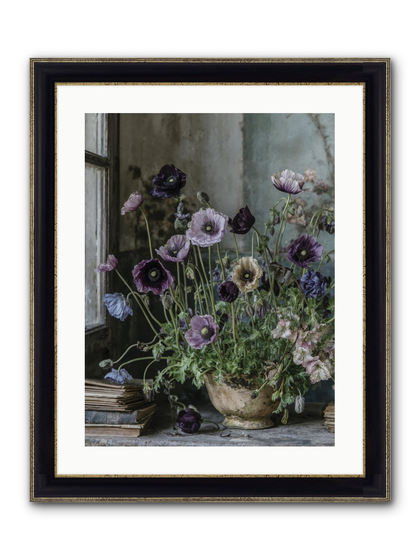 Highlands Framed Print - Black & Gold 18x24