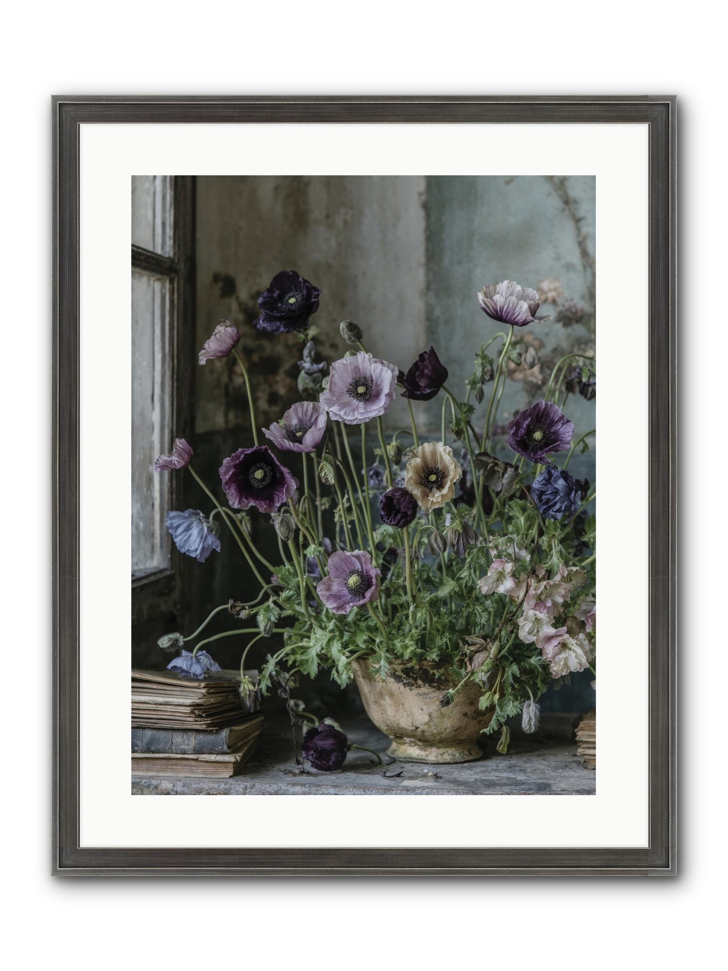 Highlands Framed Print - Slimwoods Black/Silver 18x24