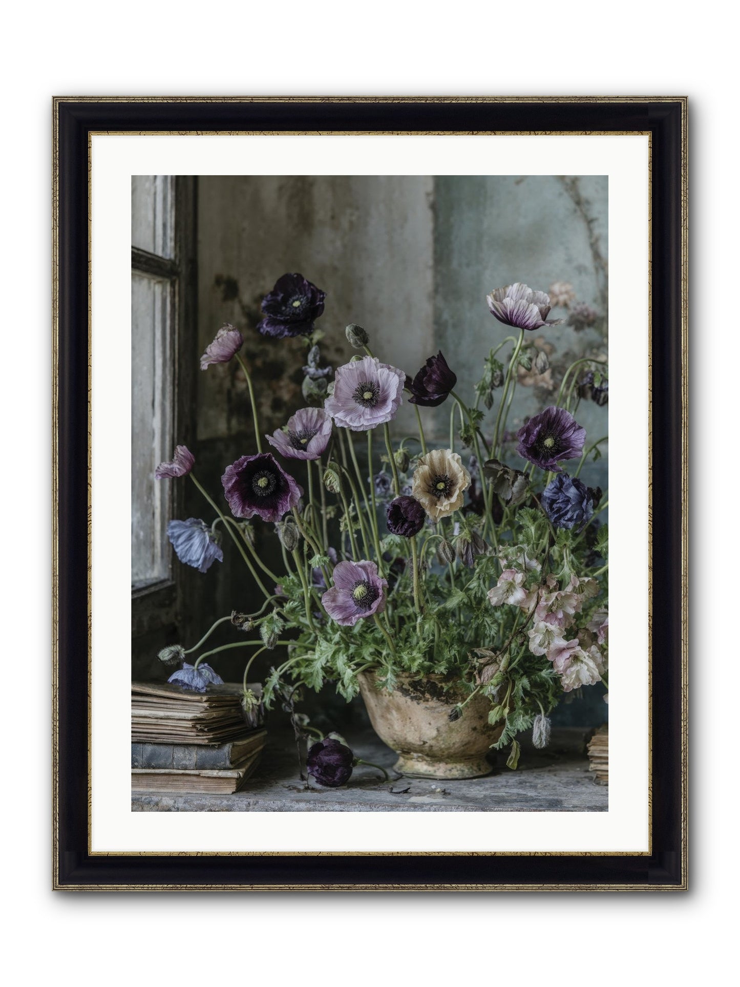 Highlands Framed Print - Black & Gold 24x32