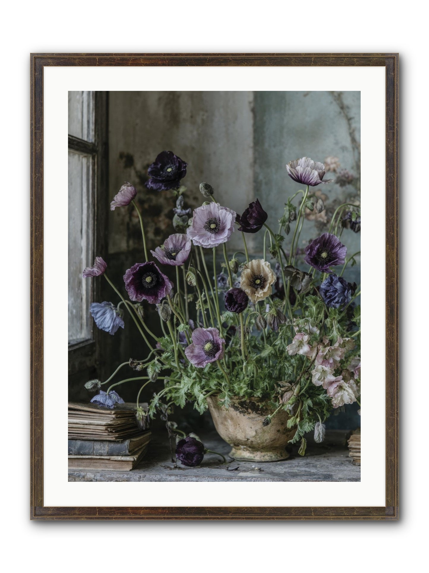 Highlands Framed Print - Slimwoods Black/Gold 24x32