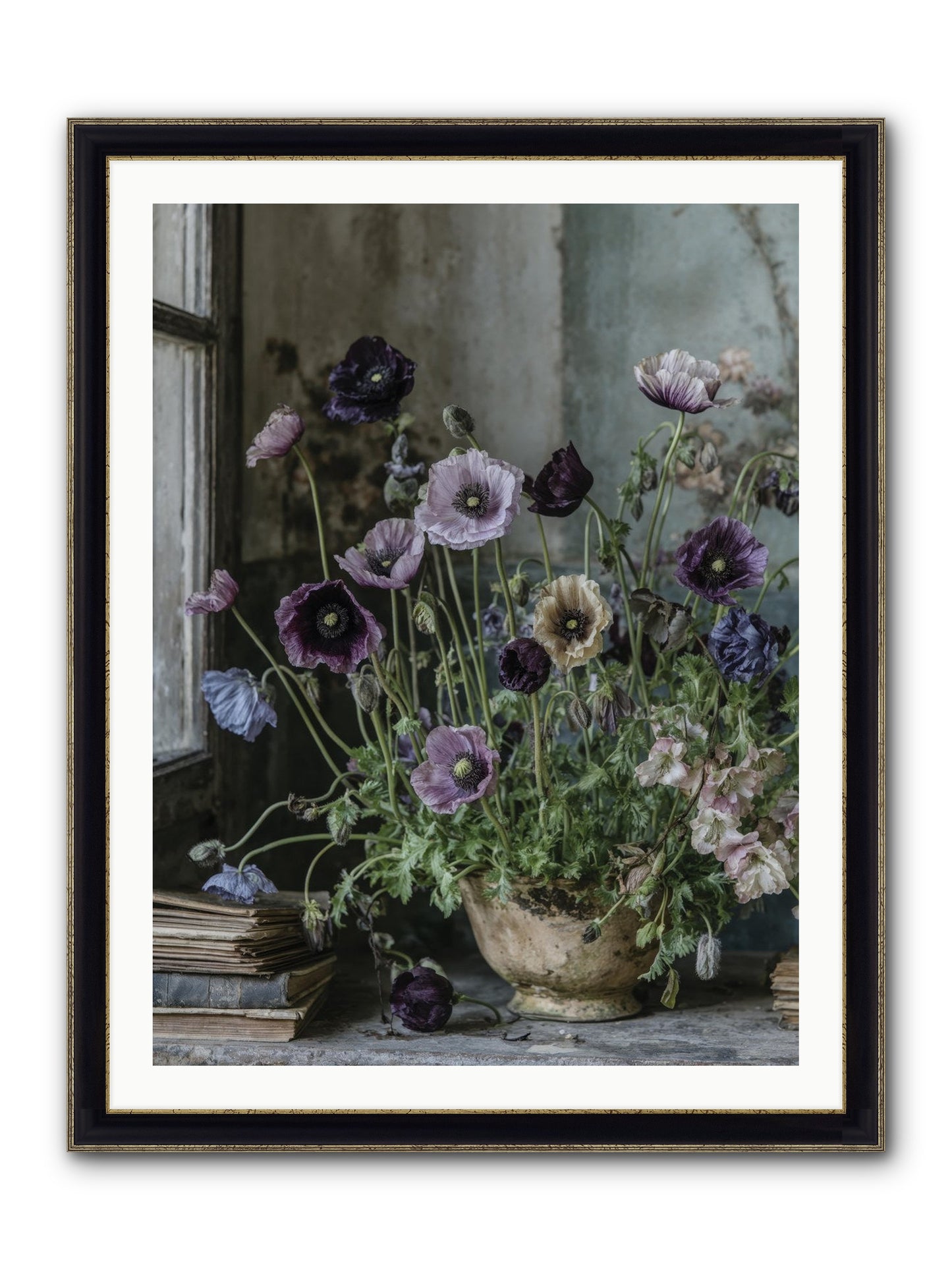 Highlands Framed Print - Black & Gold 30x40