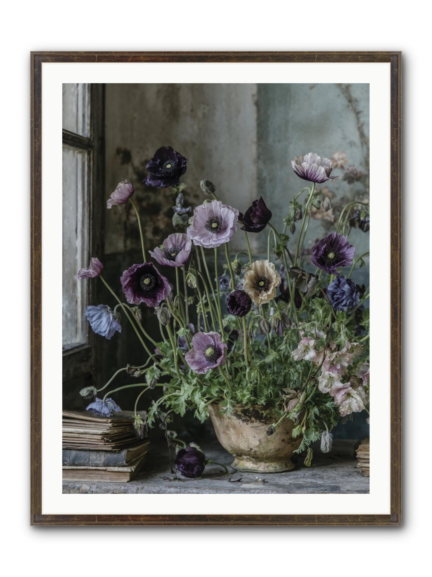 Highlands Framed Print - Slimwoods Black/Gold 30x40