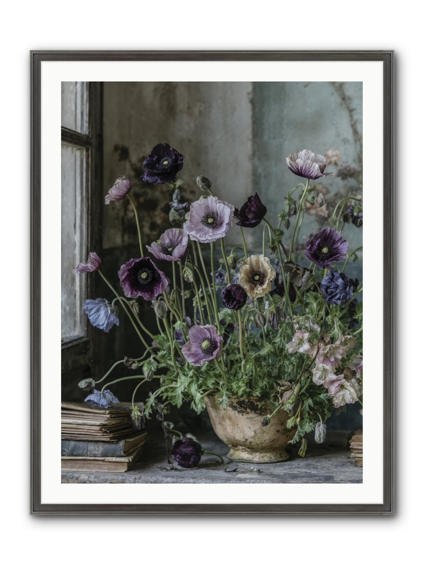 Highlands Framed Print - Slimwoods Black/Silver 30x40
