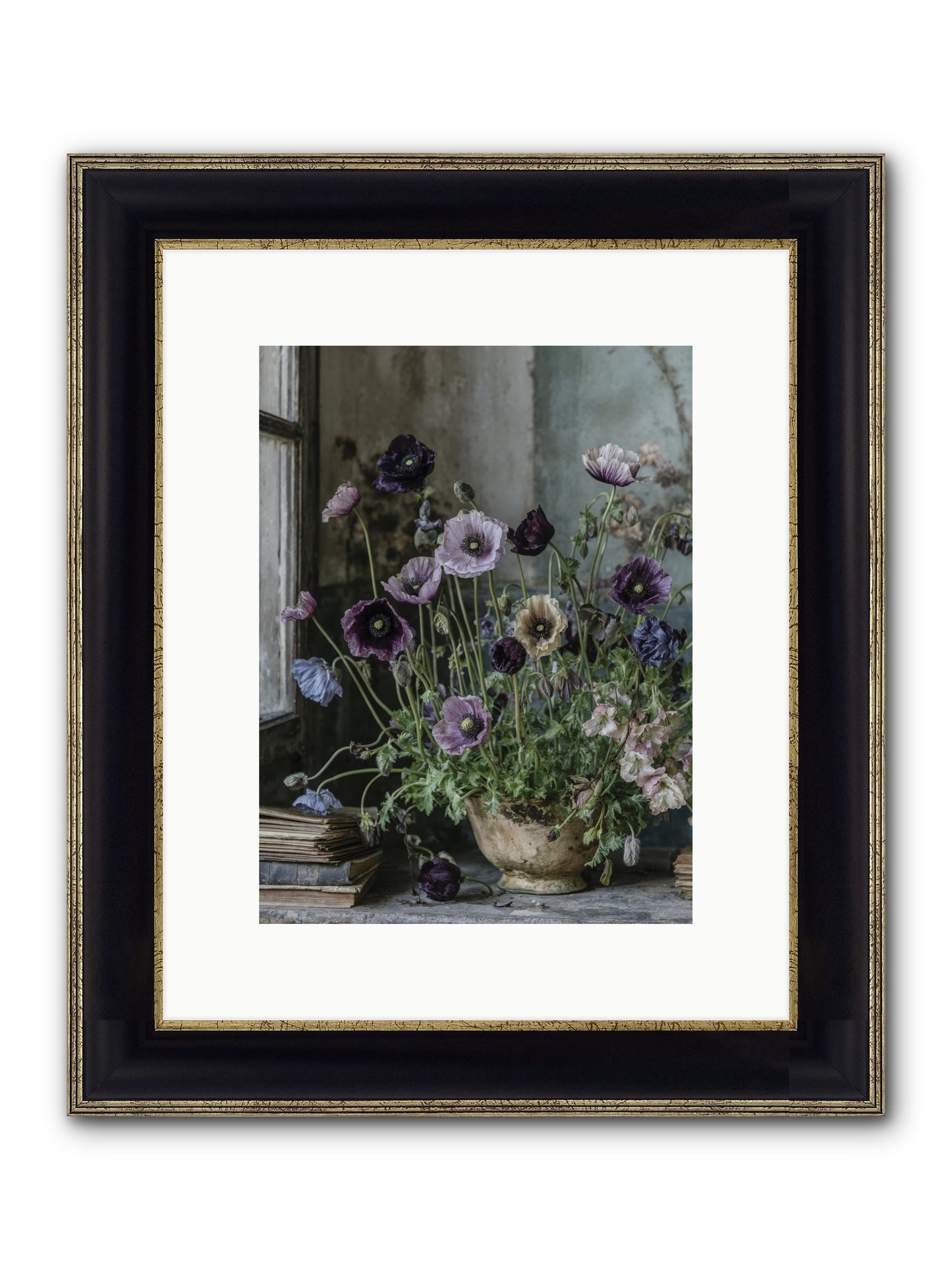 Highlands Framed Print - Black & Gold 9x12