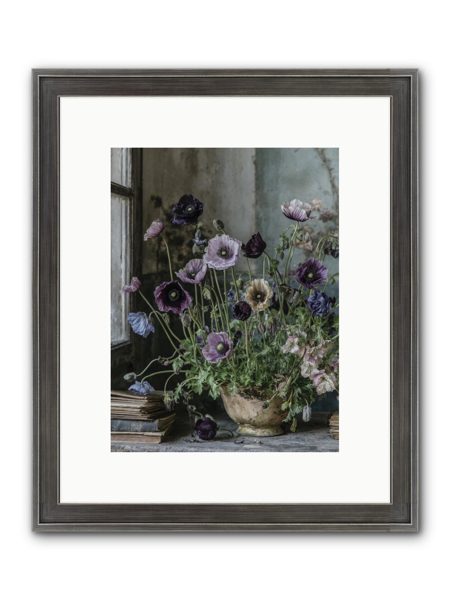 Highlands Framed Print - Slimwoods Black/Silver 9x12