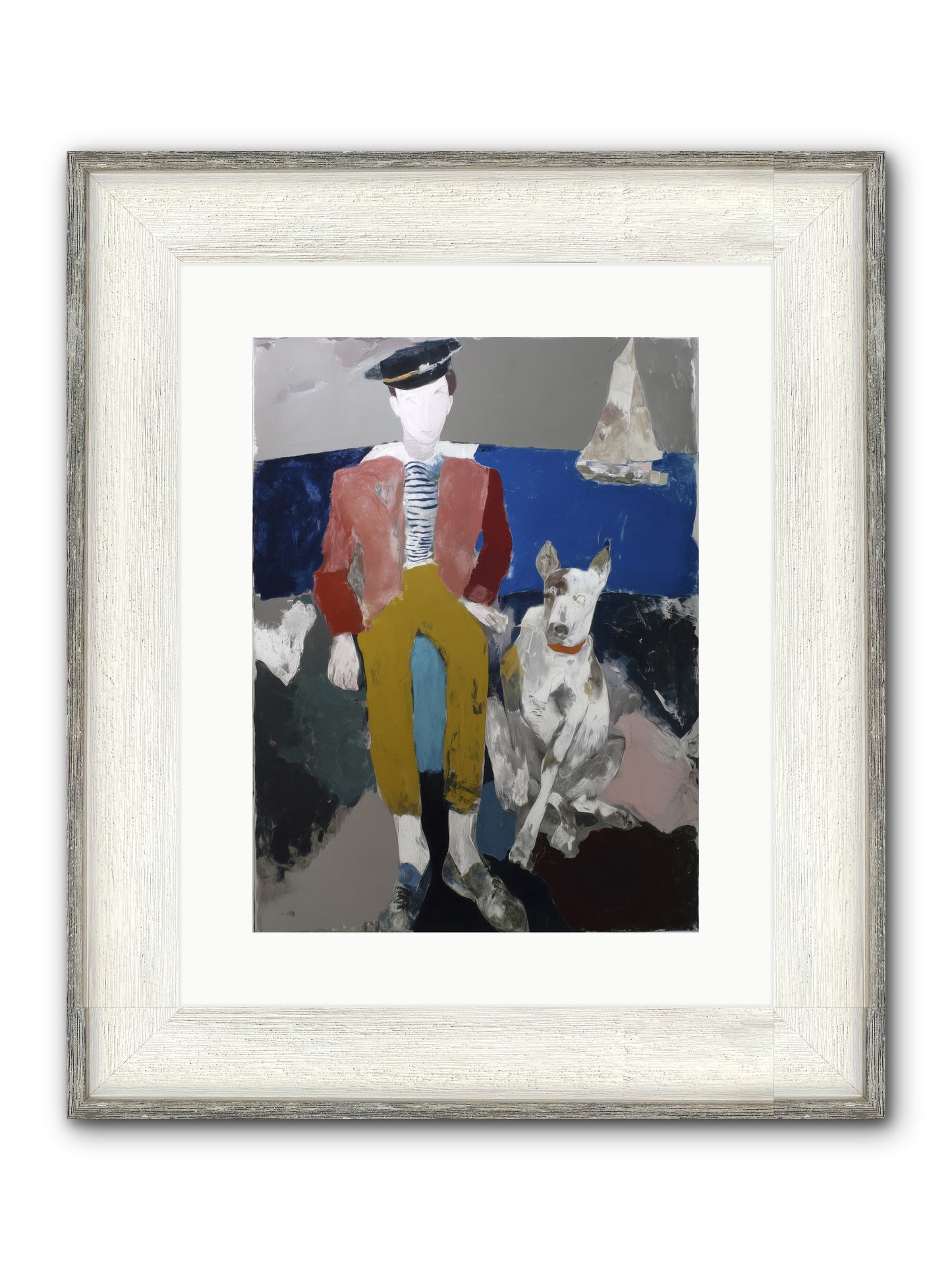His Mortal Heart Framed Print - Driftwood White 12x16