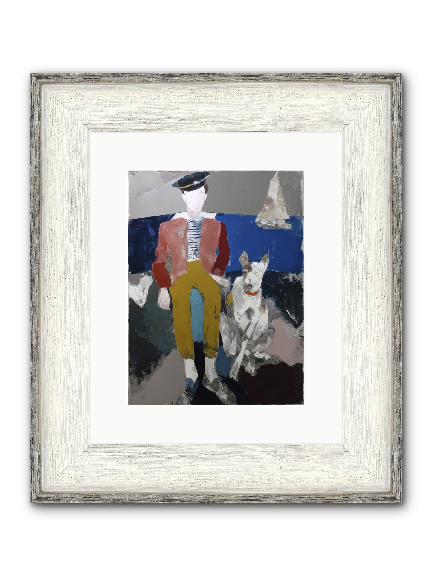 His Mortal Heart Framed Print - Driftwood White 9x12