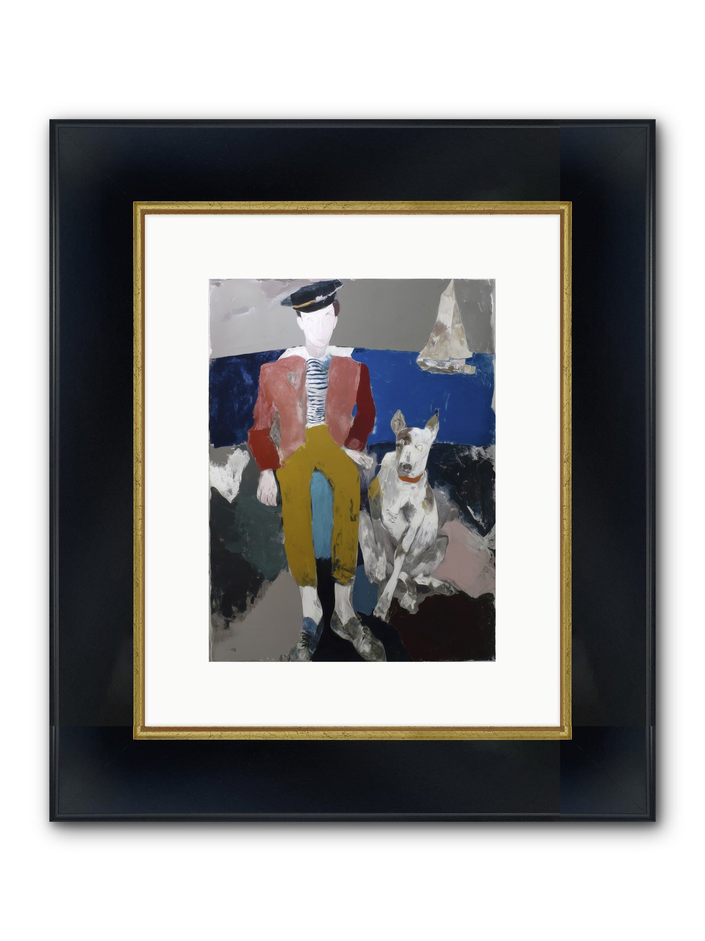 His Mortal Heart Framed Print - Wide Black w/Gold 9x12