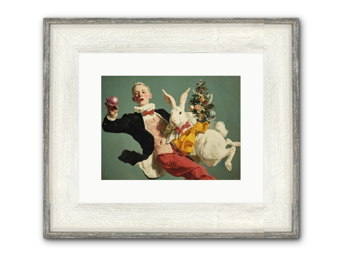 Holiday At House Clementine Framed Print - Driftwood White 12x9