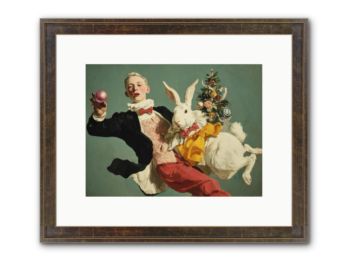 Holiday At House Clementine Framed Print - Slimwoods Black/Gold 12x9