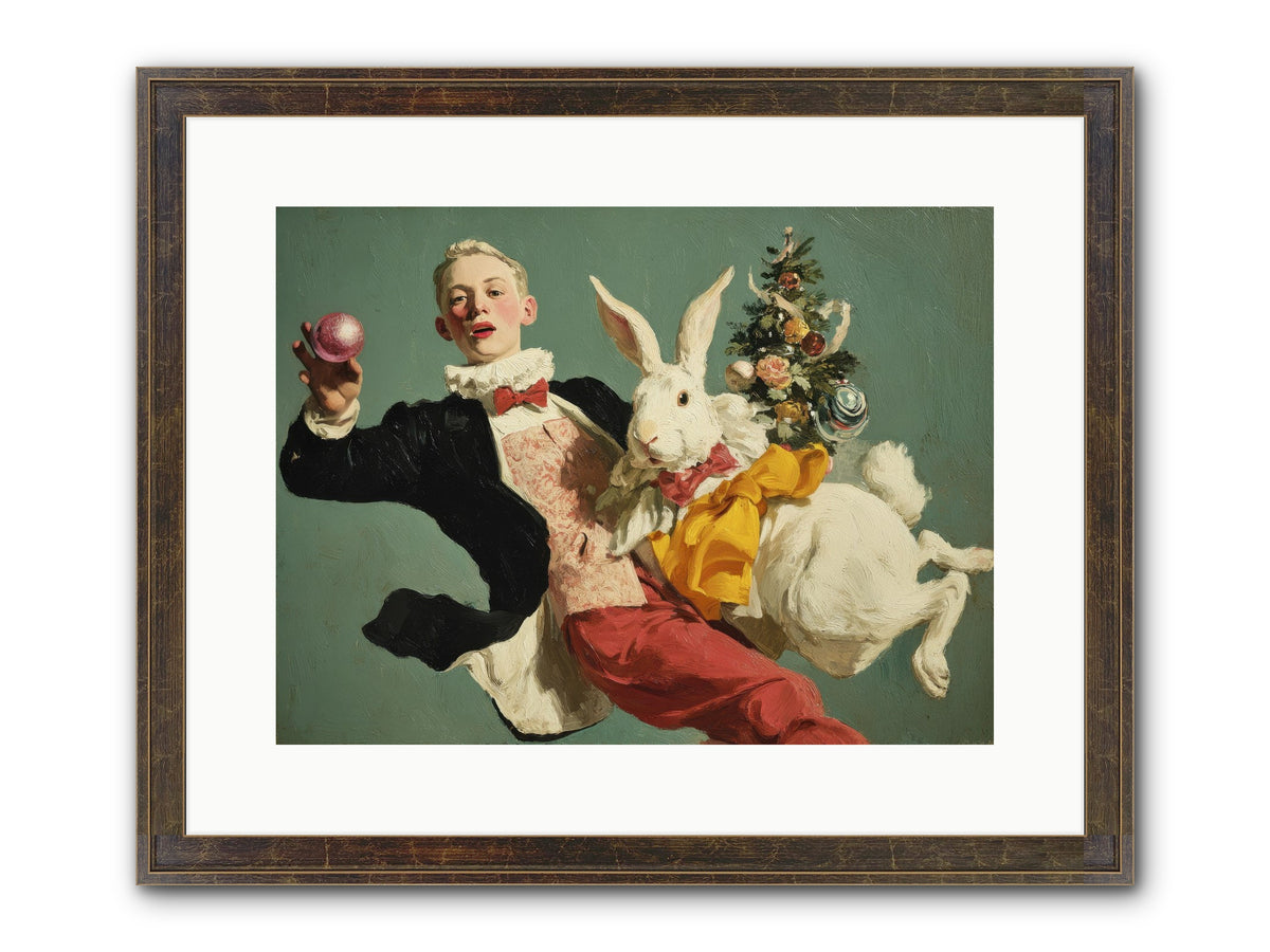 Holiday At House Clementine Framed Print - Slimwoods Black/Gold 16x12
