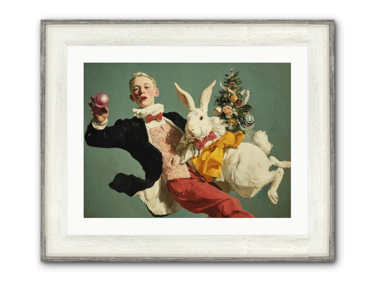 Holiday At House Clementine Framed Print - Driftwood White 24x18